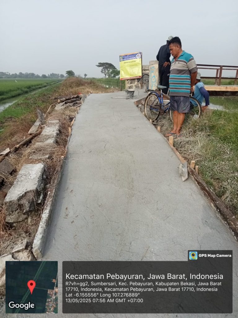 Pelaksanaan Rehabilitasi Jembatan Desa