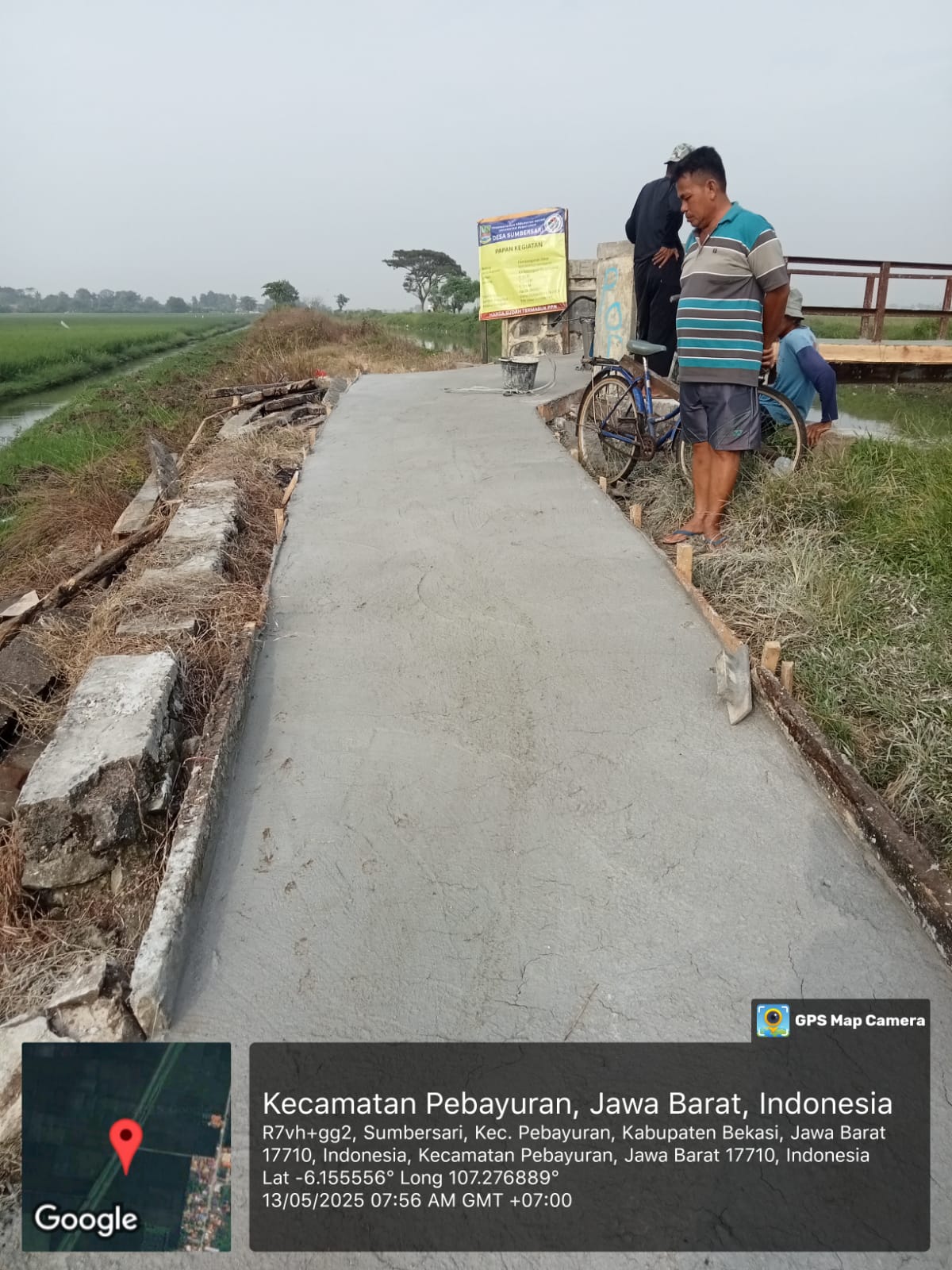 Pelaksanaan Rehabilitasi Jembatan Desa